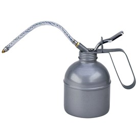 Powerbuilt Lata de lubricación de Aceite de Capacidad de 1 Pinta, Mango de Bomba de Palanca de Pulgar, Boquilla de Manguera Flexible, Coche, maquinaria, Multiuso 648751