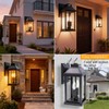 Solar Porch Lights Outdoor: Solar Wall Sconce Lights with Motion