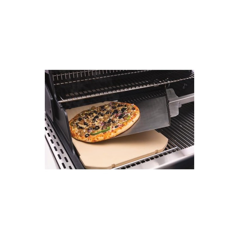 Broil King 69842 Pizza Stone Rectangular, Black
