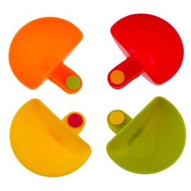 Dip Clip Bowl Holder(Set of 4), Luck Love Colorful Table Bowls Clip-on Dip Holders, For Tomato, Sauce, Salt, Vinegar, Sugar, Spices - Dip Bowl Party Ware