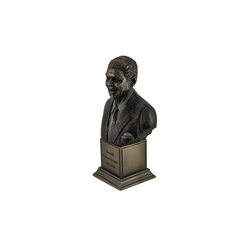 Veronese Design Ronald Wilson Reagan Bronze Finish Statue On Inscribed