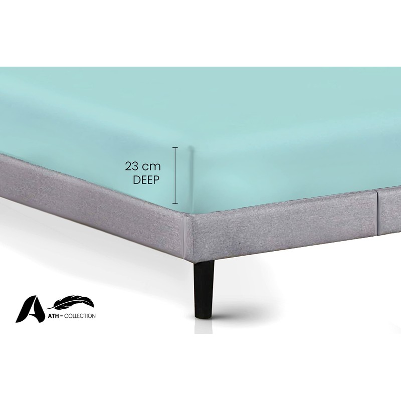 AATH COLLECTION Egyptian Cotton Fitted Sheet 23 CM Deep, 200