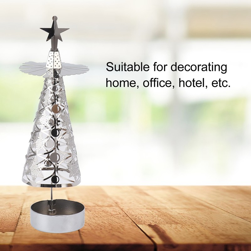 Spinning Candle Holder Rotating Candlestick Set for Romantic Wedding Christmas