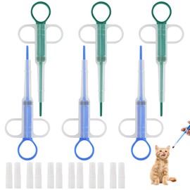 Thoquene Pack of 6 pill dispensers for cats, tablet feeder