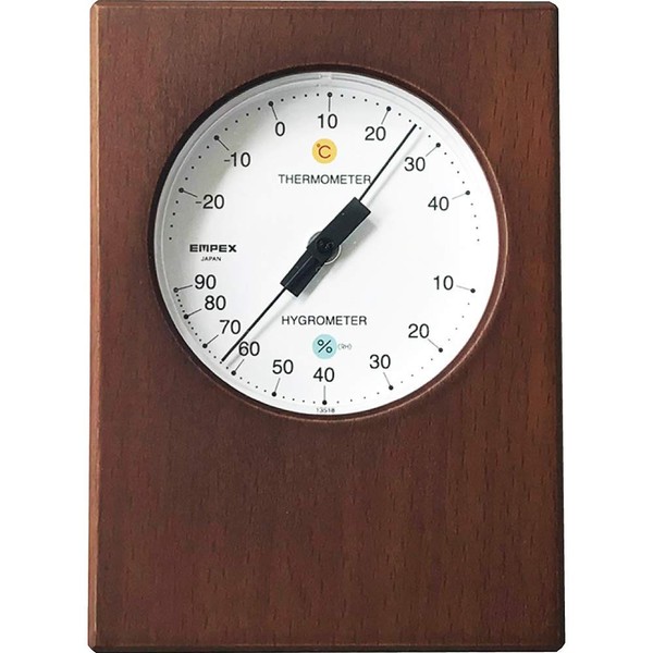 KATOMOKU Thermometer/Hygrometer km-101BR Brown