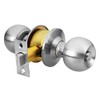 Hermex Basic BAL-CM-BP, Cerradura pomo, baño, cilíndrica, cromo mate