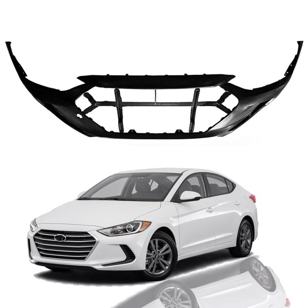 Front Bumper Cover with Tow Hook Hole Compatible with 2017
