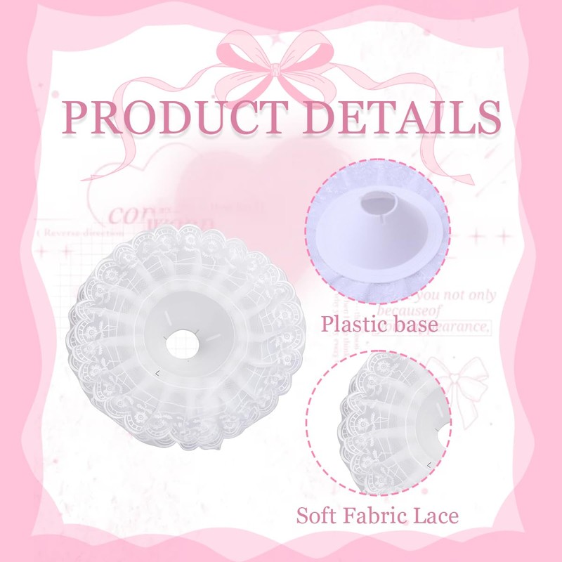 SYBL 4PCS White Lace Bouquet Collar DIY Decoration Bridal Bouquet
