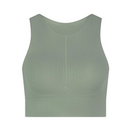 Hunkemöller Seamless Rib Bra L2, Laurel Oak