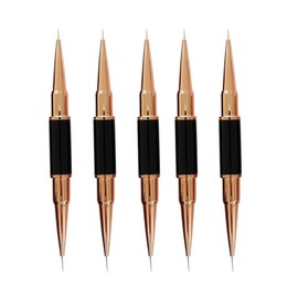 5Pcs Nail Art Brush Double Ended Nail Design Painting Brush Nail Dotting Tool for Nail Salon