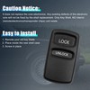 X AUTOHAUX 2pcs 2 Buttons Keyless Entry Remote Key Shell