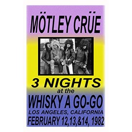 Generic Motley Crue Replica Whisky A Go Go 1982 Concert Poster