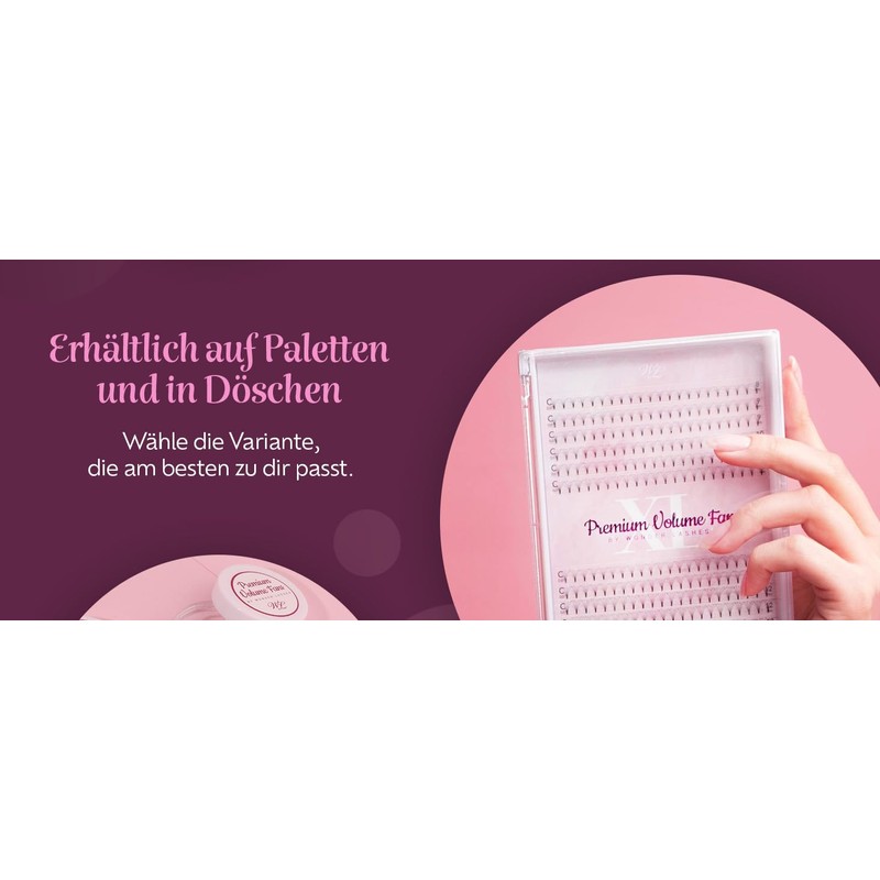 WL Wonder Lashes Künstliche Wimpern 3D für Professionell 0,07 Cluster