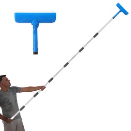 Ceiling Paint Roller No Drip Kit,9FT Extension Pole Included – 10 Inch Ceiling Paint Roller with Shield & Adjustable Head | No Drip, Splatter-Free Roller Brush for Painting Ceilings & Walls