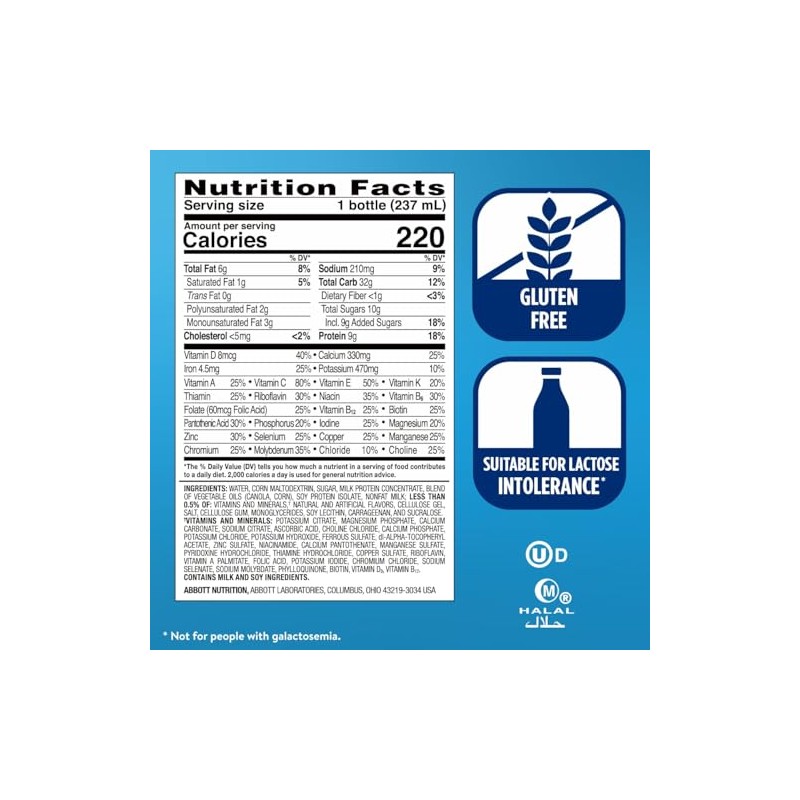 Ensure Original Nutrition Shake, Vanilla, 8 Ounces, 16 Count