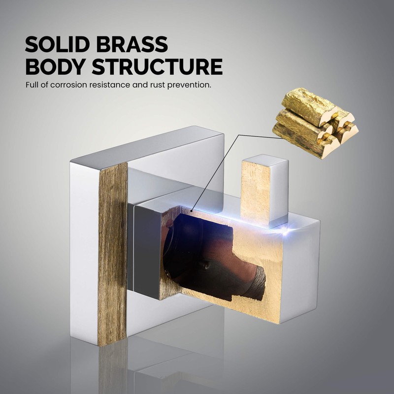 KIBI Cube Bathroom Towel Hook Wall Mounted Robe Hook |