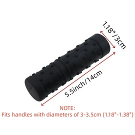 Chinflly Silicone Pan Handle Cover, Heat Resistant Non-Slip, Black-2Pcs