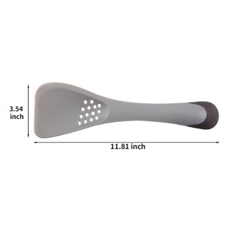 Uni-tool 5-in-1 Silicone Kitchen Utensil, Slotted Spoon, Turner, Cutting Tool,