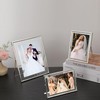 Silver Floating Frame 7x5" Set of 2 for picture 3.5x5'',