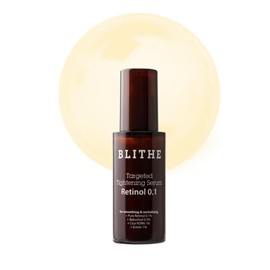 BLITHE Targeted Tightening Retinol 0.1 Serum, Wrinkle and Firm Concentrated Care Serum, Formulated with Pure Retinol 0.1% x Suctiol, Korean Cosmetics, Aging Care, Night Serum, 1.0 fl oz (30 ml)