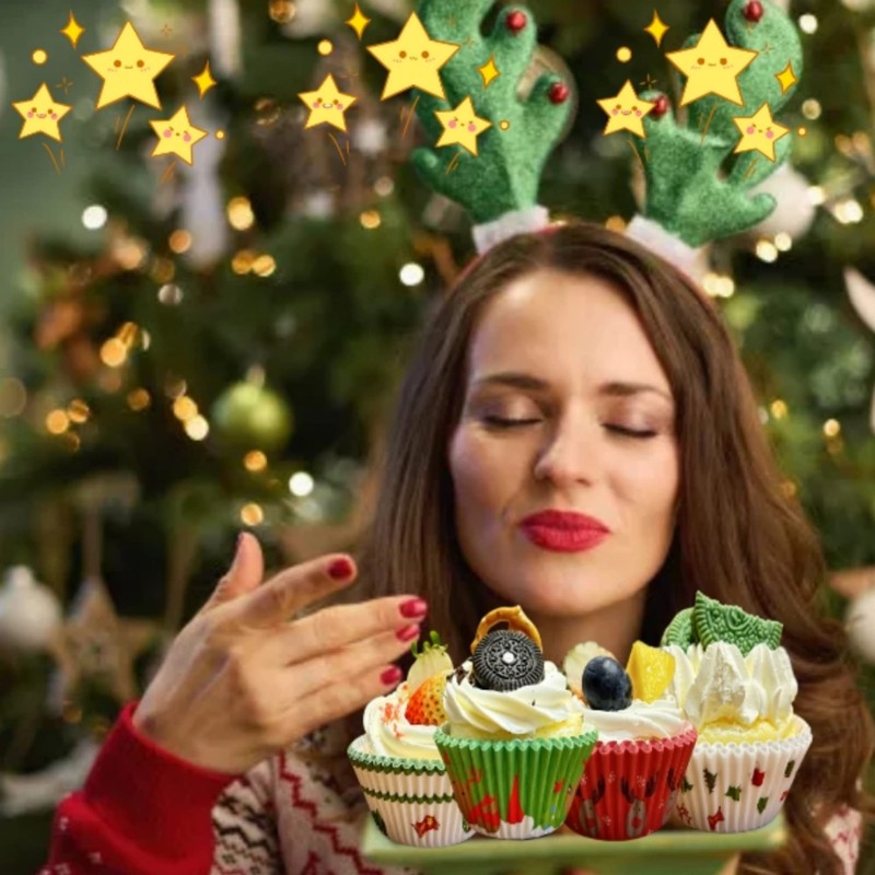 Pack of 200 Muffin Cases Paper, Cupcake Moulds, Disposable Baking