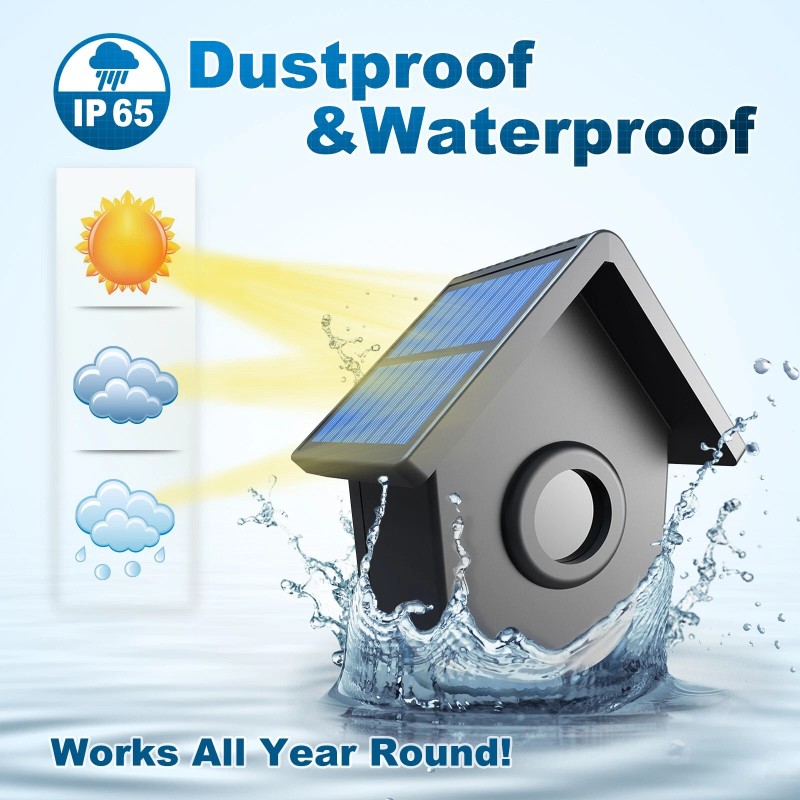 HTZSAFE 1/2 Mile Long Range Outdoor Weatherproof Solar Wireless Driveway