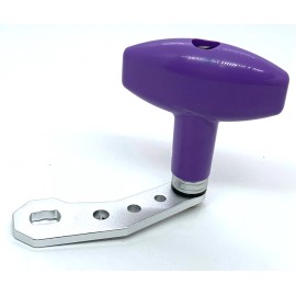 FT/FTDK Power FTDK Custom Knob And FT Blank For Newell 200 300 Series Fishing Reels - Silver H/Purple K