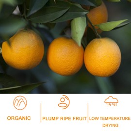 Rebanadas de naranja secas, secado a baja temperatura, hecho a mano, rodajas de naranja comestibles secas, para decoración de tartas, popurrí, velas, esparcidos de mesa (250 g) (naranja)