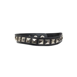 Bristol Novelty BA185 Studded Choker | Black Punk, Unisex-Adult, Silver, One Size