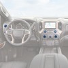 CheroCar Radio AC Knobs Cover Center Console for Chevy Silverado