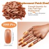 AKOAK 100 Pcs Acrylic Nail Practice Fingers, Replacement Patch Head,