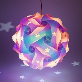 St Martin Lantern Craft Set, Lantern Rod Children's LED, Portable Lantern for Children, Martin's Lantern with Lantern Stick, Multicoloured Lanterns Craft Set, for Martin's Parade, Christmas,
