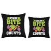Every Bite Counts Veganism Design For Vegan Throw Pillow