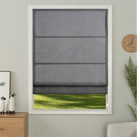 MYshade Custom Roman Shades for Windows Light Filtering Window Blinds Corded Roman Window Shades Blinds for Windows Living Room Decor,Roman Window Shades