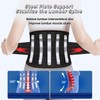 ANAMPION Back Support Belt with 5 Metal Supports, Soft Breathable