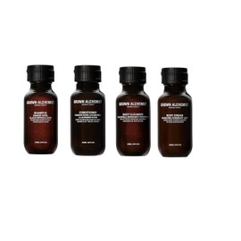 Grown Alchemist Travel Size Mini Skincare Kit - Skincare Set Gift Exclusive 4 x 50 ml - Hydrating Sulphate Free Shampoo and Conditioner, Natural Organic Body Cleanser and Firming Body Cream