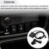 RATCHROLL Stereo Radio Harness for Radios Convenient Bluetooth AUX Adapter