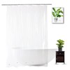 WellColor Clear Shower Curtain Liner 72 x 75 inch, PEVA