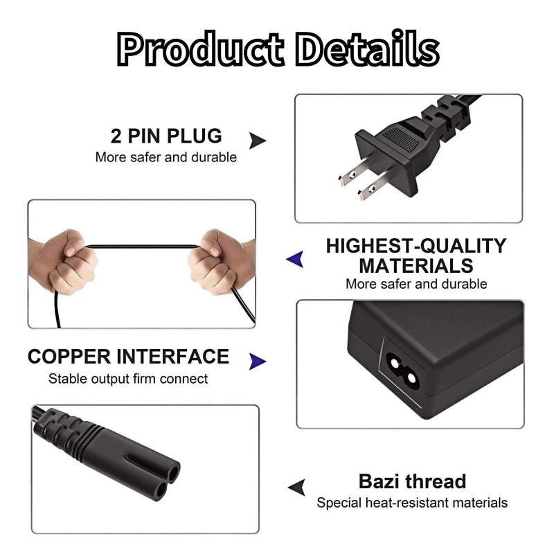 Fullecty 12V AC Adapter Charger for Autel MaxiSYS Elite II