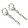 sourcing map M6 1/4"x1.57" Stainless Steel Eye Bolts Threaded Screw