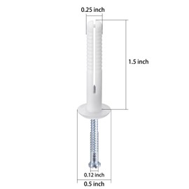 Wensilon 1/4x1-1/2 Plastic Hammer Drive Nail in Anchor (100 per Box) Cement hammering Anchors