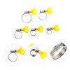 TEHAUX 25pcs Stainless Steel Hose Clamps Handle Pipe Clips for