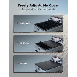 Logan Tonneau Cover Soft Roll up for 2022 2023 2024 Toyota Tundra,Truck Bed Covers Compatible with 2022 2023 2024 Toyota Tundra 5.6FT