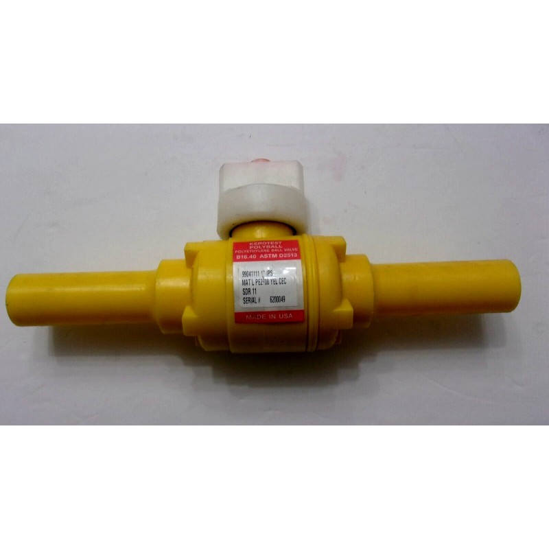Kerotest 99041111 IPS Polyball, Polyethylene Ball Valve 1",