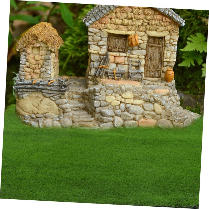 Operitacx Realistic Artificial Moss Turf Fake Grass Roll for Outdoor