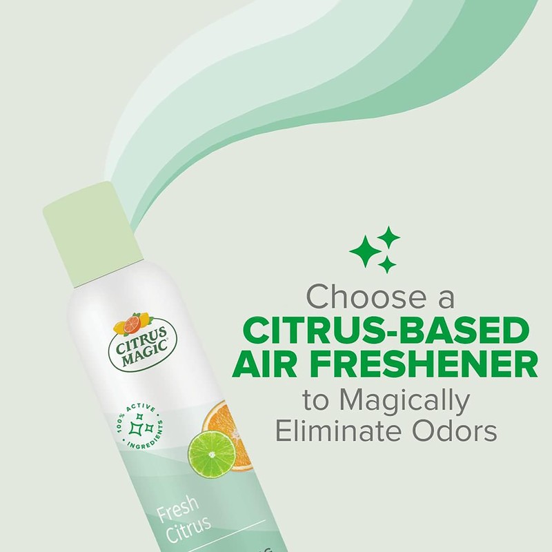 Citrus Magic Odor Eliminating Air Freshener Spray, Fresh Citrus, 6-Ounce,