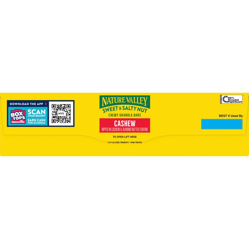 Nature Valley Sweet and Salty Nut Granola Bars, Cashew, 15