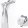 LUJIYY Women Skinny Scarf Long Necktie JK Uniform Tie Skinny