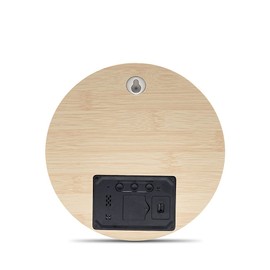 Stylish Clock, Nordic Style, Digital Electronic Clock, Automatic Light, Visible at Night, LED Night Light Clock (Coffee Color)