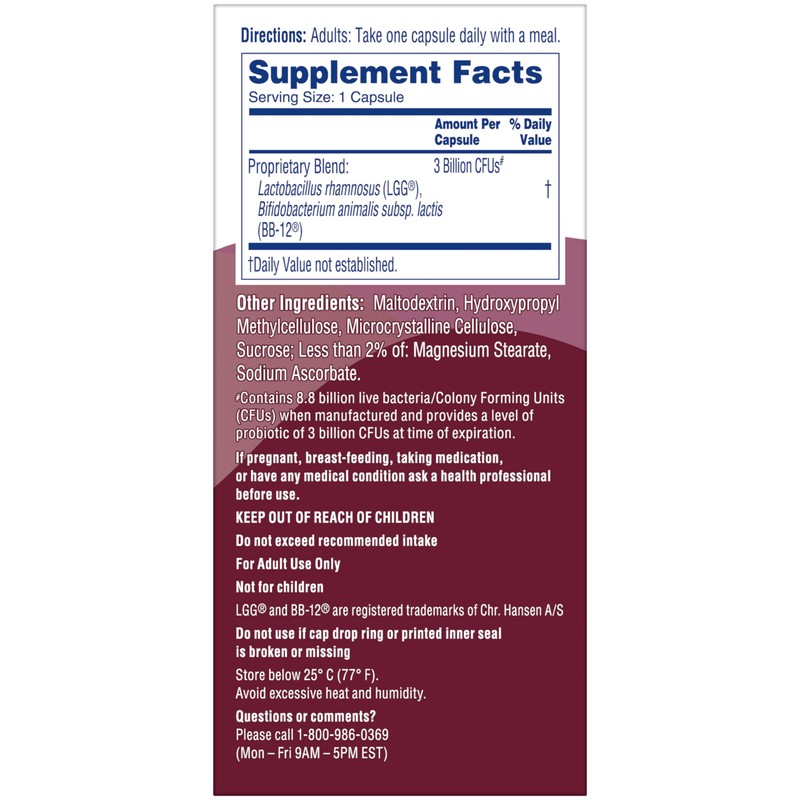 Phillips' Colon Health Daily Probiotic Capsules, 4-in-1 Symptom Defense to